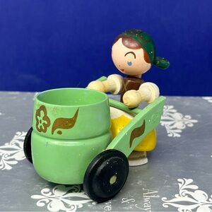 Vintage German Erzgebirge Wooden Toothpick Holder